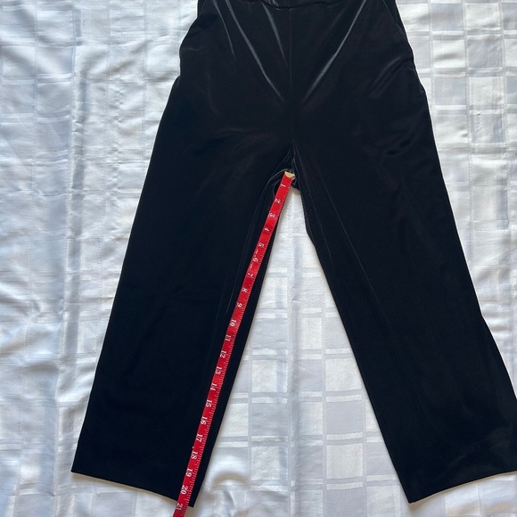 Banana Republic Black Velvet Cropped Leg Jumpsuit - Picture 9 of 16